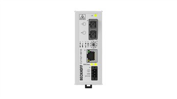 CU1521-0010 | Infrastructure, media converter, Ethernet/EtherCAT, 100 Mbit/s, 24 V DC, fiber optic single-mode