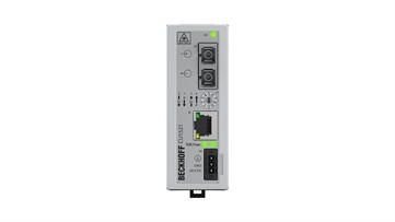 CU1521 | Infrastructure, media converter, Ethernet/EtherCAT, 100 Mbit/s, 24 V DC, fiber optic multi-mode