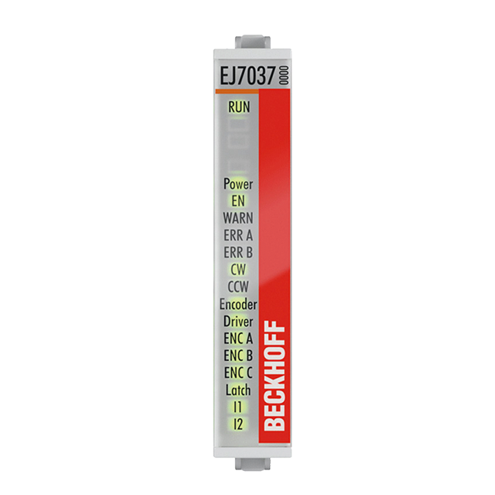 EJ7037 | EtherCAT-Steckmodul, 1-Kanal-Motion-Interface, Schrittmotor, 24 V DC, 1,5 A, mit Inkremental-Encoder