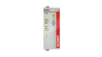 EJ7411 | EtherCAT plug-in module, 1-channel motion interface, BLDC motor, 48 V DC, 4.5 A, with incremental encoder