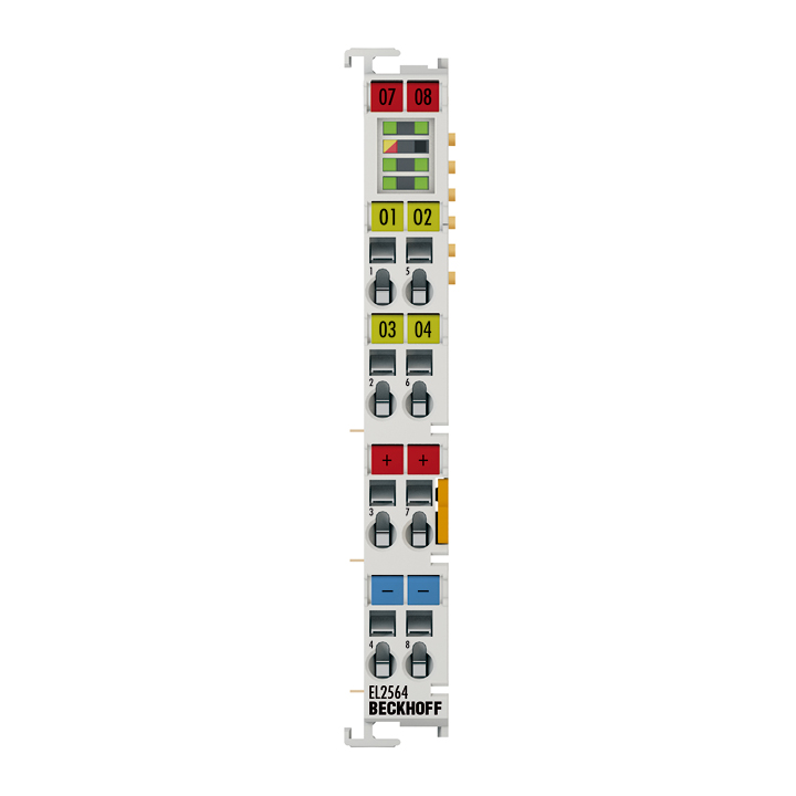 EL2564 | EtherCAT 端子模块，4 通道 LED 输出，5...48 V DC，4 A，RGBW，共阳极