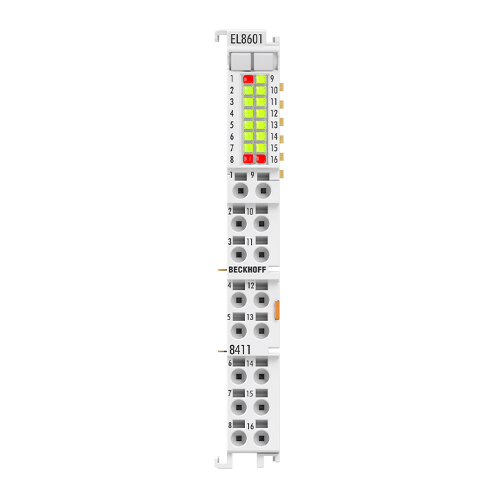 EL8601-8411 | EtherCAT-Klemme, 12-Kanal-Multi-Interface, 8 x DI, 1 x CNT, 4 x DO, 2 x PWM, 1 x AI, 1 x AO, 1 x ENC AB