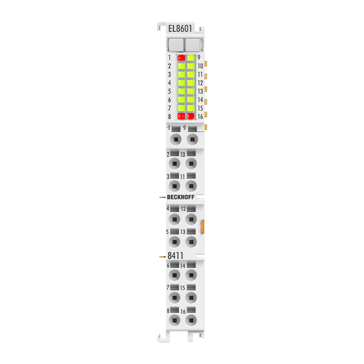 EL8601-8411 | EtherCAT-Klemme, 12-Kanal-Multi-Interface, 8 x DI, 1 x CNT, 4 x DO, 2 x PWM, 1 x AI, 1 x AO, 1 x ENC AB