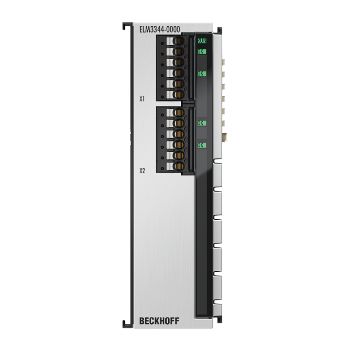 ELM3344-0000 | EtherCAT 端子模块，4 通道模拟量输入，温度，热电偶，24 位，高精度，1 ksps