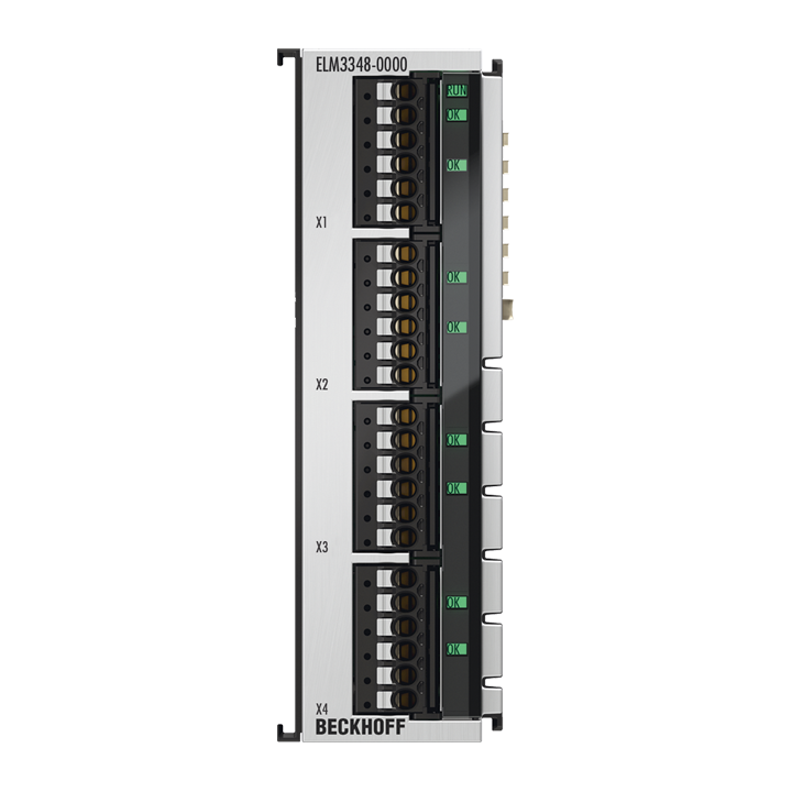 ELM3348-0000 | EtherCAT 端子模块，8 通道模拟量输入，温度，热电偶，24 位，高精度，1 ksps