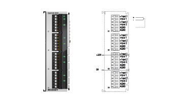 ELM3348-0000 | EtherCAT Terminal, 8-channel analog input, temperature, thermocouple, 24 bit, high-precision, 1 ksps