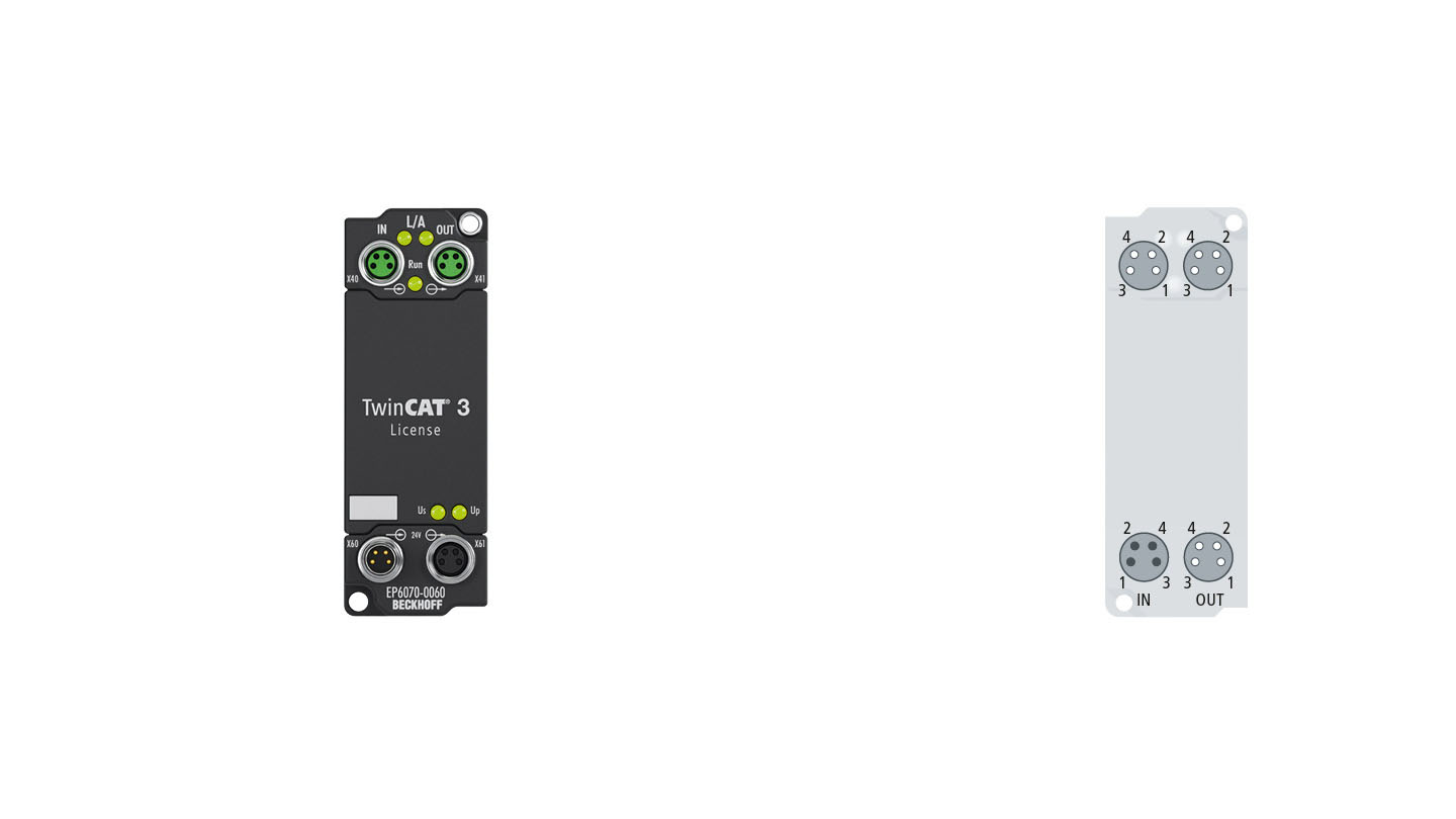 EP6070-0060 | EtherCAT Box, License-Key für TwinCAT 3.1