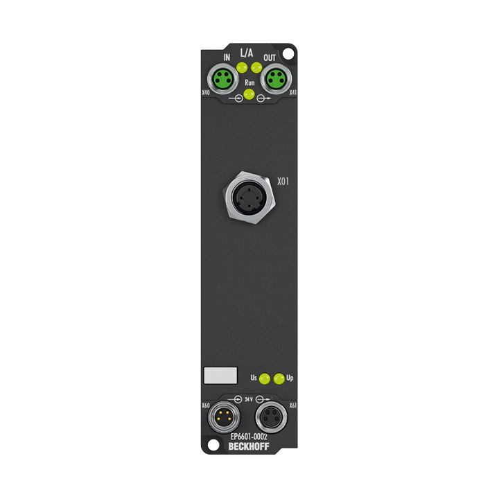 EP6601-0002 | EtherCAT Box, 1-port communication interface, Ethernet switch port