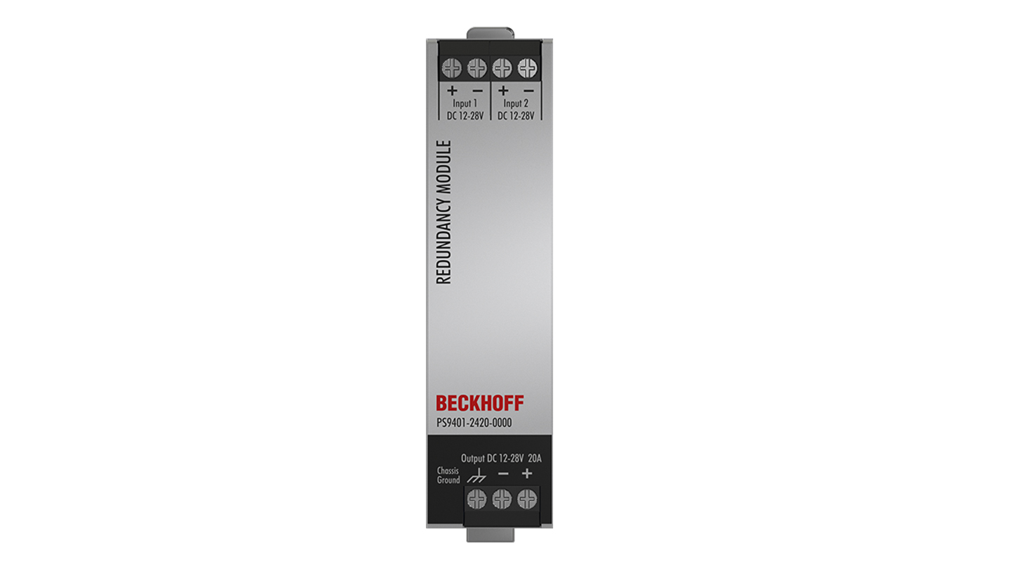 PS9401-2420-0000 | MOSFET Redundanzmodul PS9400; Eingang: 12…28 V DC, 2 x 10 A; Ausgang: 12…28 V DC, 1 x 20 A