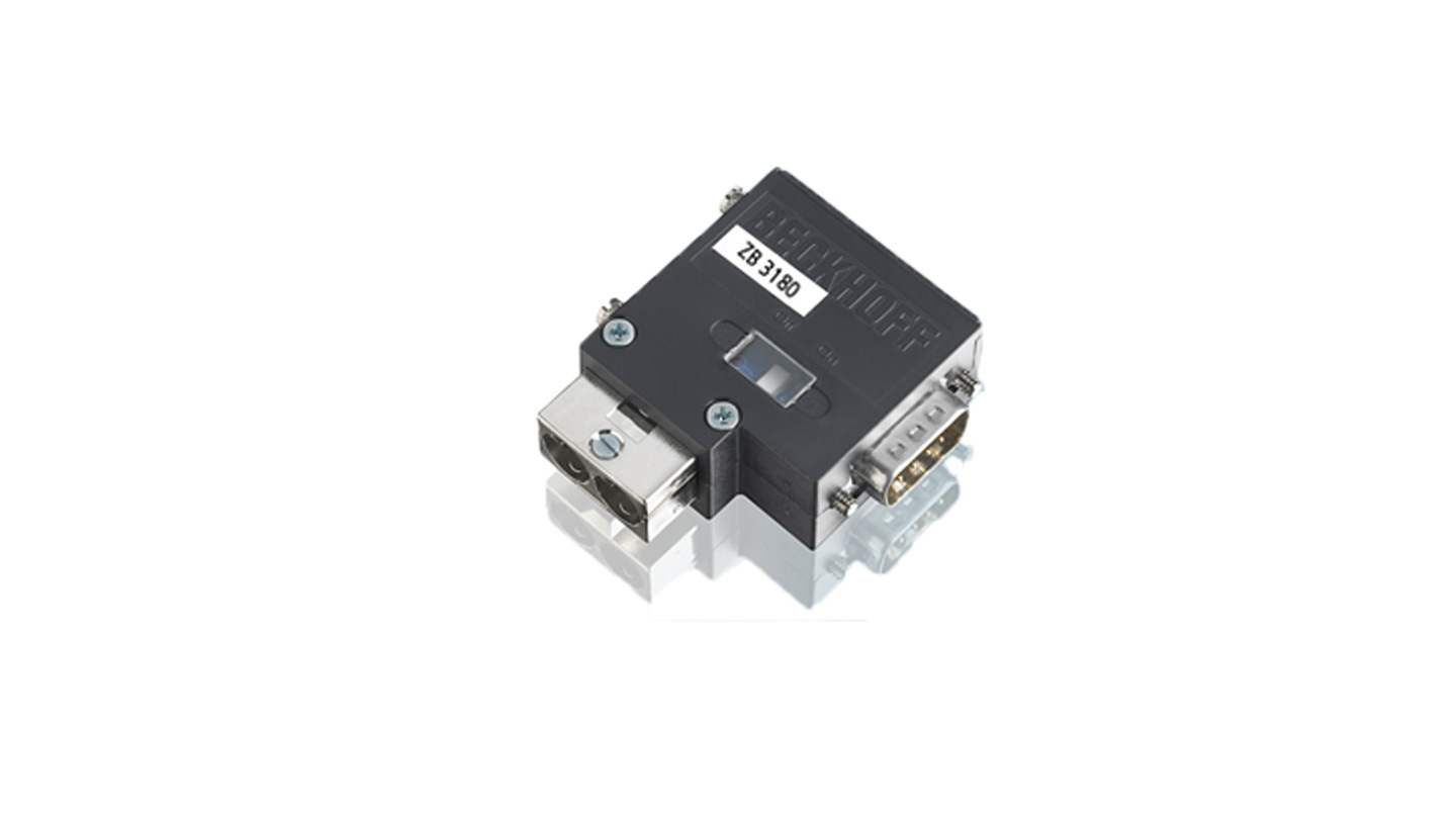ZB3180 | 9-pin D-sub connector (RS232/RS485) with switchable termination resistor