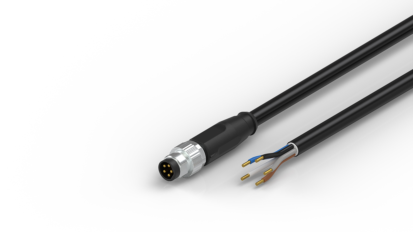 ZK2080-4100-0xxx | Motor/Sensor cable, PUR, 5 x 0.34 mm², drag 