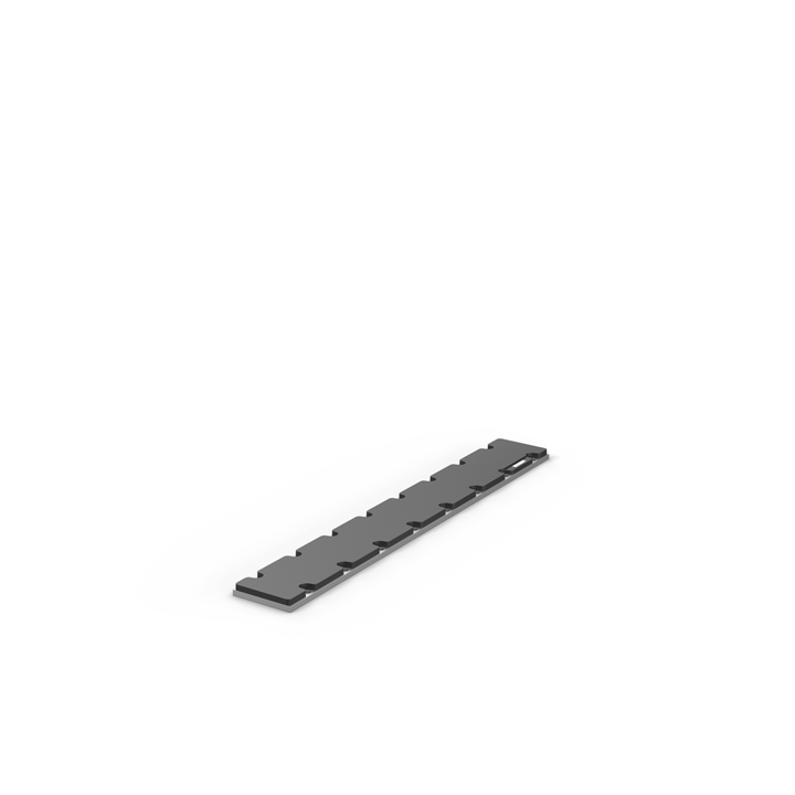 AL8523-0000-0000 | Magnetic plate overall width W2, secondary part for AL8x2x, length 384 mm