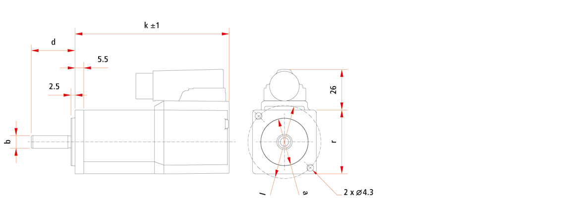 AM801x | Servomotor 0.20 – 0.52 Nm (standstill torque)