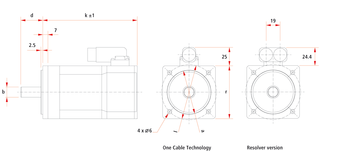 AM803x | Servomotor 1,4 – 3,2 Nm (Stillstandsdrehmoment)