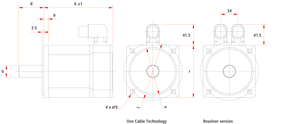 AM805x | Servomotor 4,9 – 11,4 Nm (Stillstandsdrehmoment)