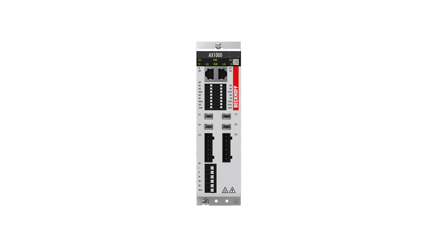 AX1203-1xxx | Economy servo drive, single-phase, dual-axis module, 3.4 A