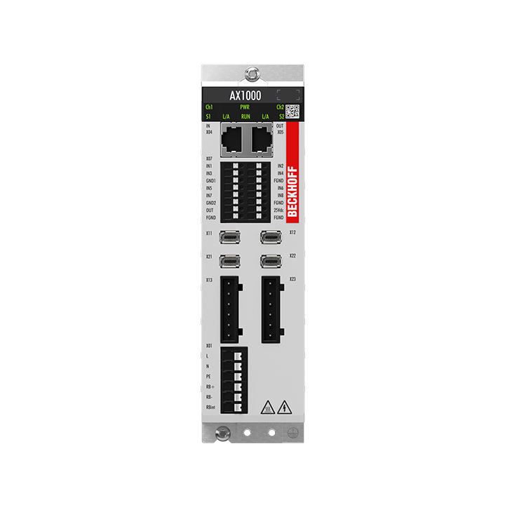 AX1203-1xxx | Economy servo drive, single-phase, dual-axis module, 3.4 A