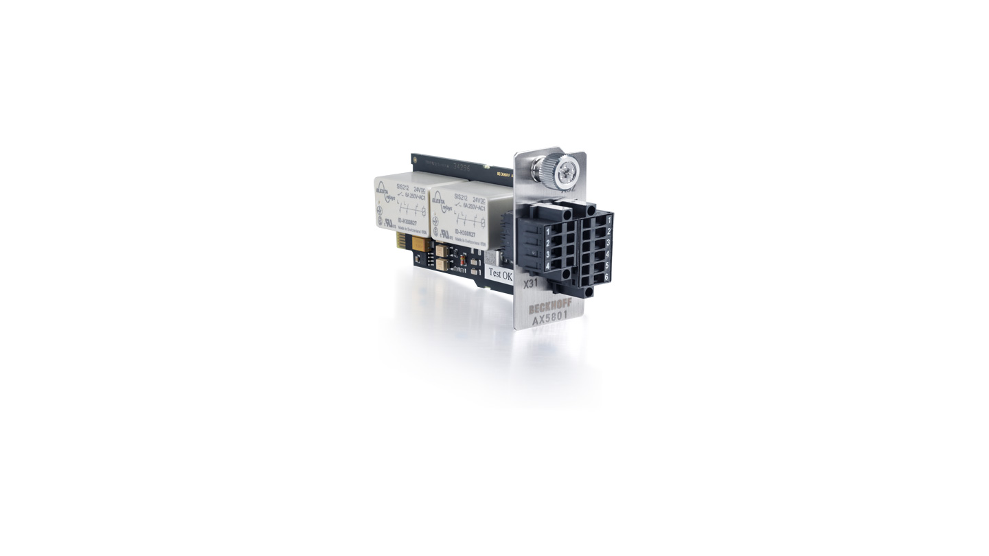 AX5801 | TwinSAFE drive option card | Beckhoff USA