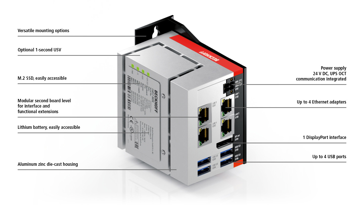 C6017 | Fanless ultra-compact Industrial PC