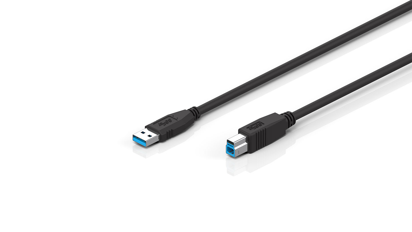 C9900-K569,-K570,K577 | USB cable, shielded, PVC, 2 x 2 x AWG28 + 1 x 2 AWG28 + 1 x 2 x AWG24, fixed installation, black