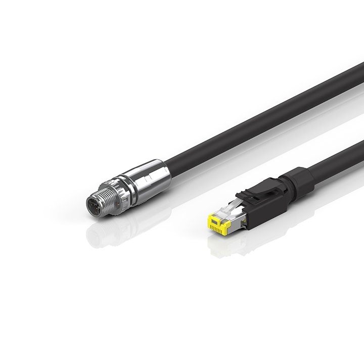 C9900-K652...K666,-K761 | CP-Link 4 cable, shielded, PVC, 4 x 2 x AWG23/7, fixed installation, black, Cat.6A