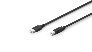 C9900-K530,-K552,-K553,-K554 | USB cable, shielded, PVC, 1 x 2 x 28AWG + 2C 20AWG, fixed installation, black