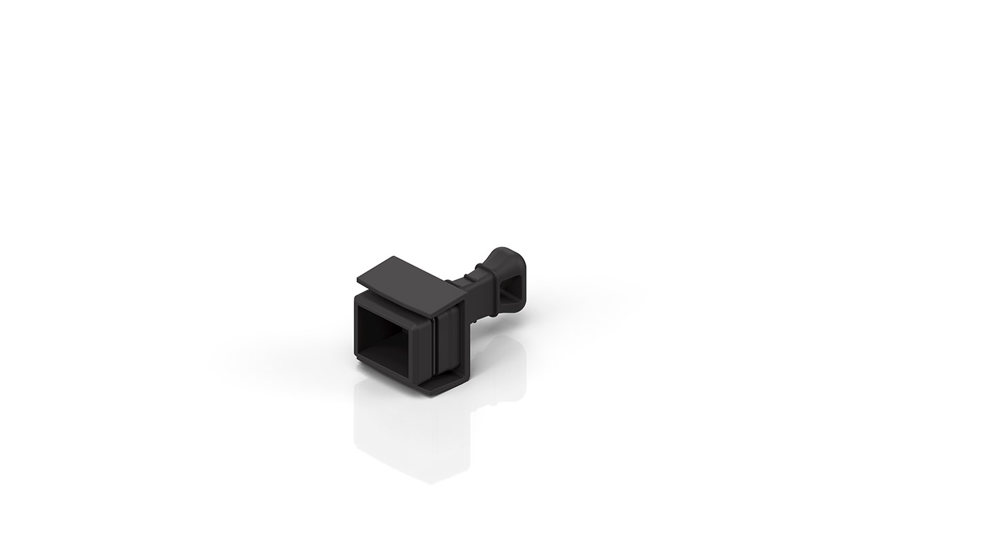 C9900-K935 | Schutzkappe, Kunststoff, Push-Pull V4, schwarz, gerade, IP65/67