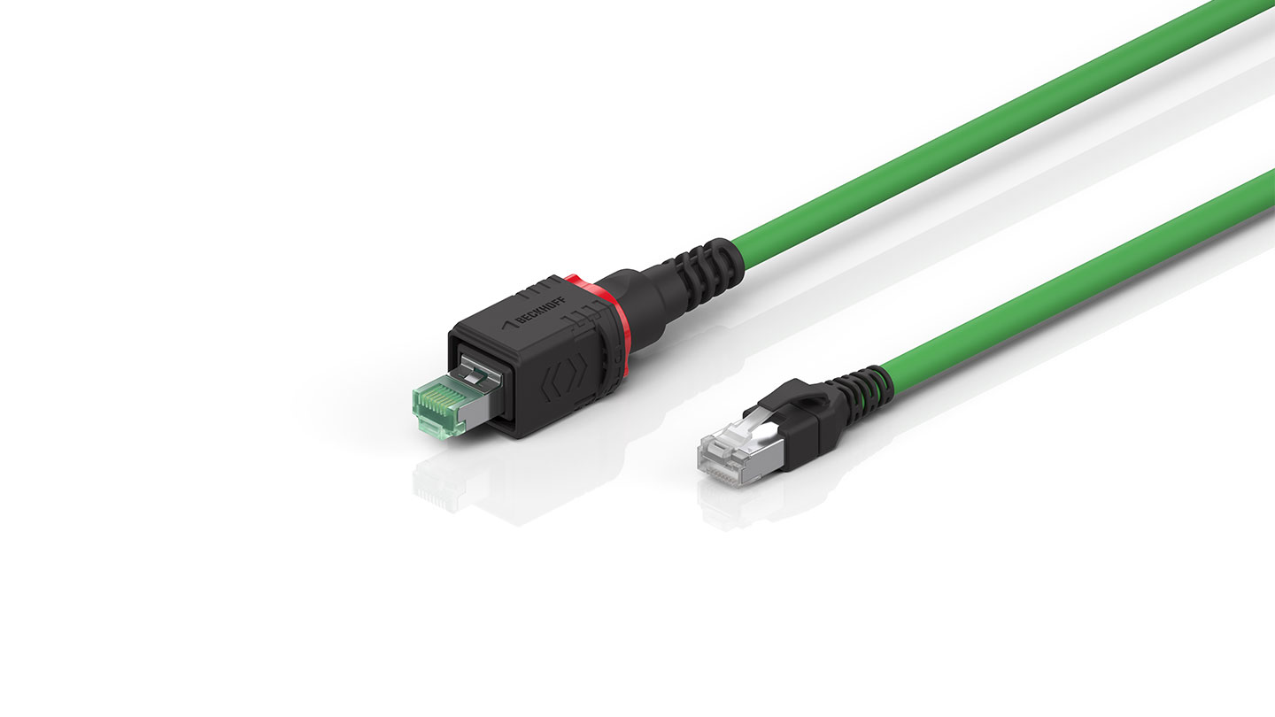 C9900-K959…K969 | Industrial Ethernet/EtherCAT cable, PUR, 4 x 2 x AWG26/7, fixed installation, green, Cat.6A