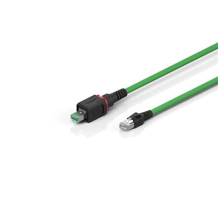 C9900-K800...K810 | Industrial Ethernet/EtherCAT cable, PUR, 4 x 2 x AWG26/19, drag-chain suitable, green, Cat.6A
