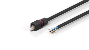 C9900-K970…K977 | Power cable, PUR, 4 x 2.50 mm², drag-chain suitable, black