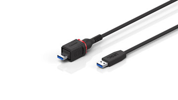 C9900-K986, -K987 | USB-Leitung, geschirmt, PVC, feste Verlegung, schwarz