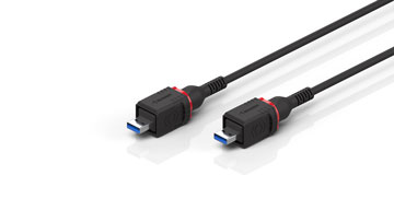 C9900-K989, -K990 | USB cable, shielded, PVC, fixed installation, black