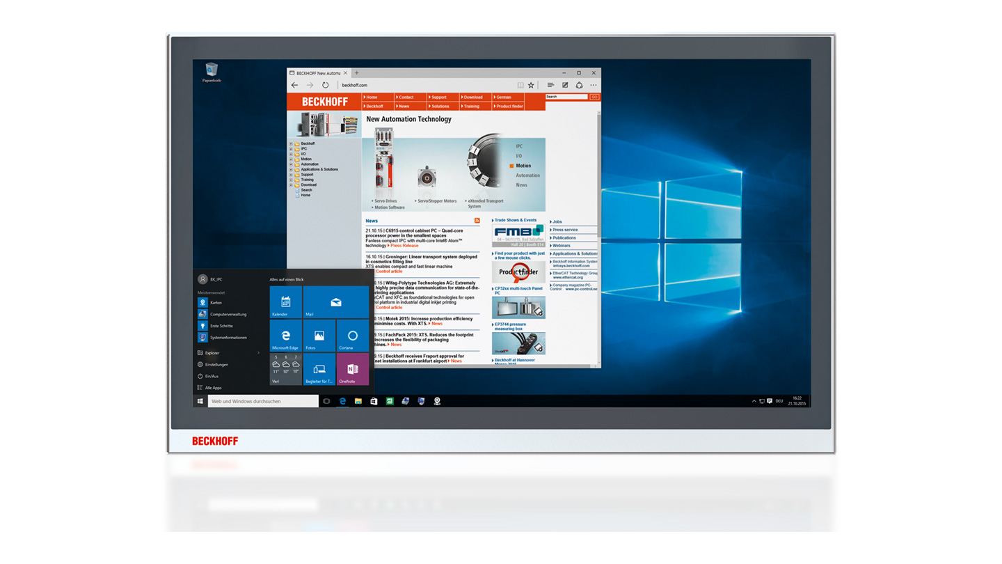 C9900-S51x | Microsoft Windows 10 IoT Enterprise 2021 LTSC for Beckhoff Industrial PCs