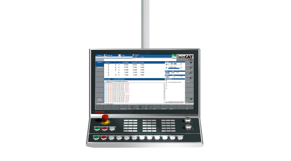 CP39xx-150x | CNC-Multitouch-Control-Panel im speziellem CNC-Funktionsdesign