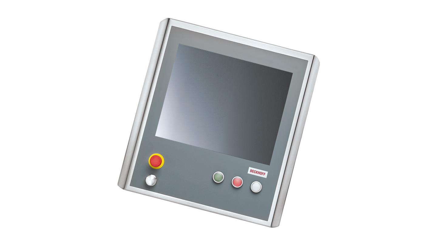 CP7903-1401-0010 | Edelstahl-Control-Panel in IP65 mit 19-Zoll-Display, kundenspezifische Ausführung