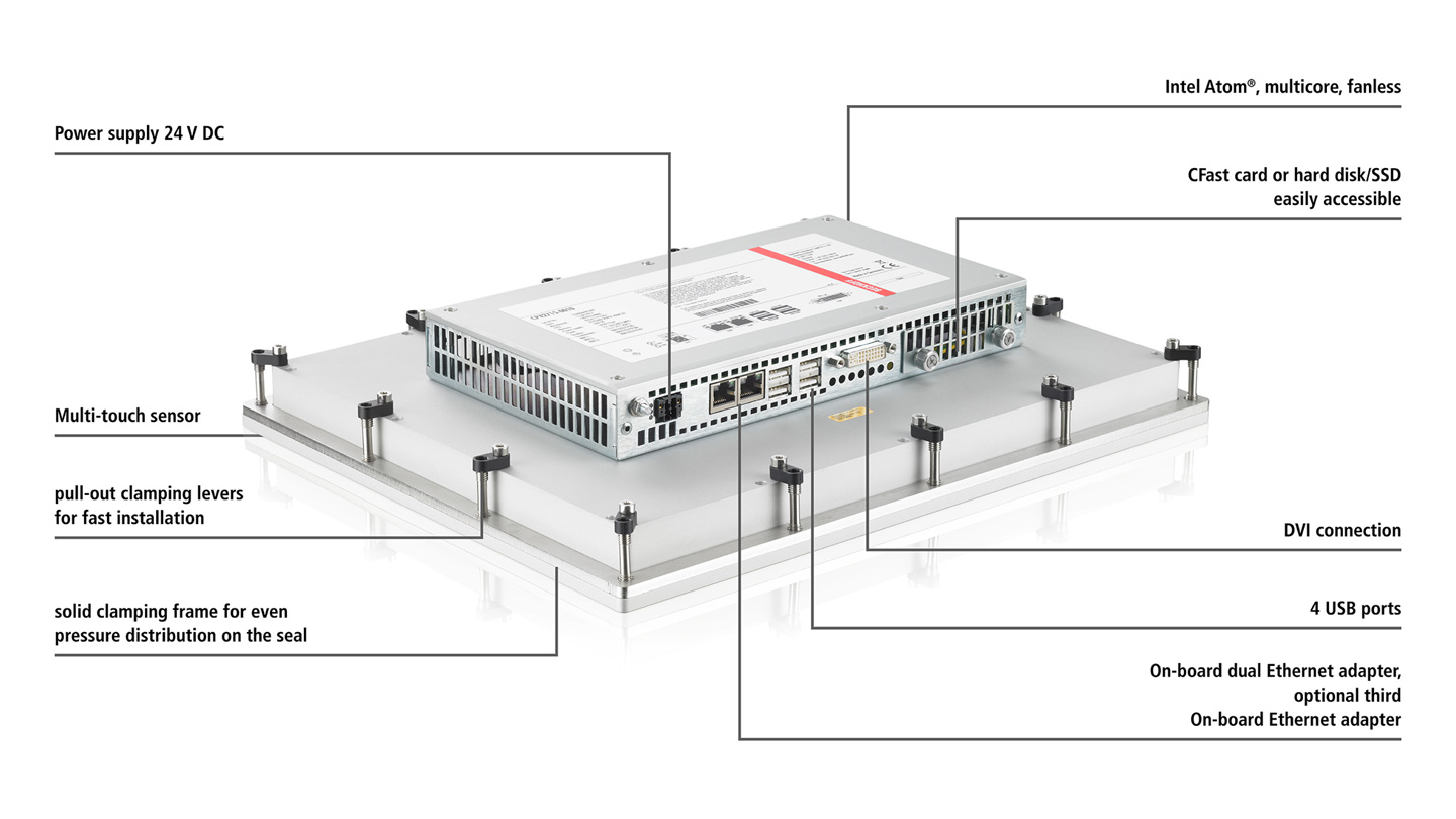 CPX27xx | Fanless multi-touch built-in Panel PC