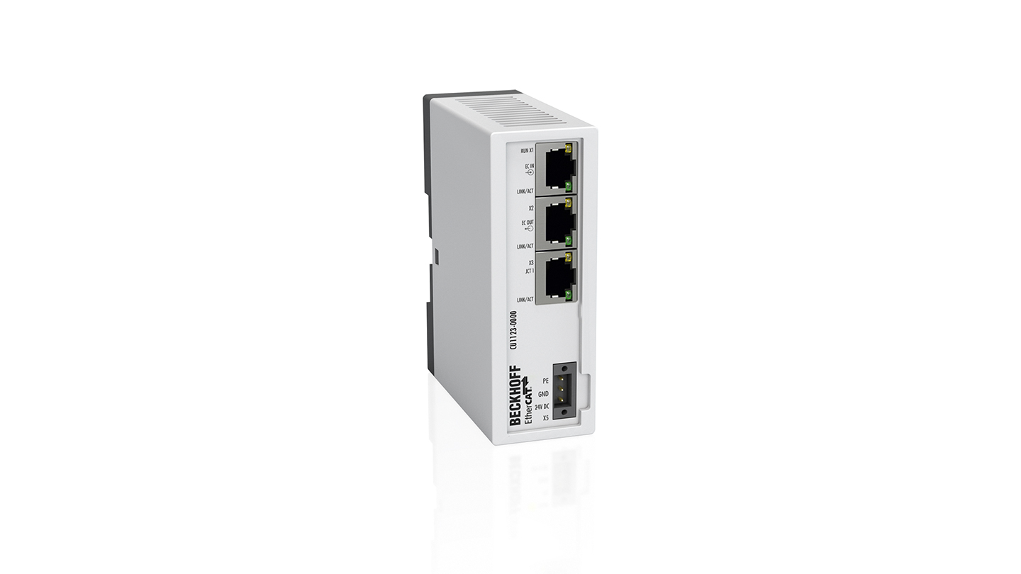 CU1123 | Infrastruktur, 3-Port-Abzweig, EtherCAT, 100 MBit/s, 24 V DC, RJ45