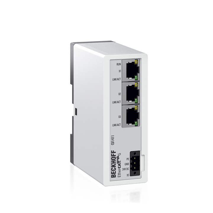 CU1411 | Infrastruktur, 1-Port-Branch-Controller, EtherCAT G, 24 V DC, RJ45