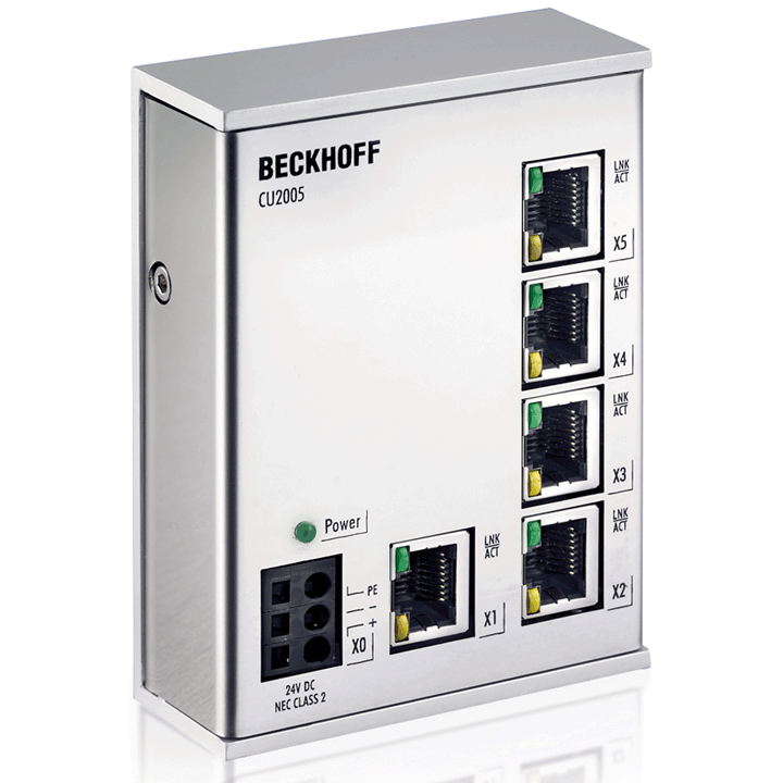 CU2005  Infrastructure, 5-port switch, Ethernet, 100 Mbit/s, 24 V