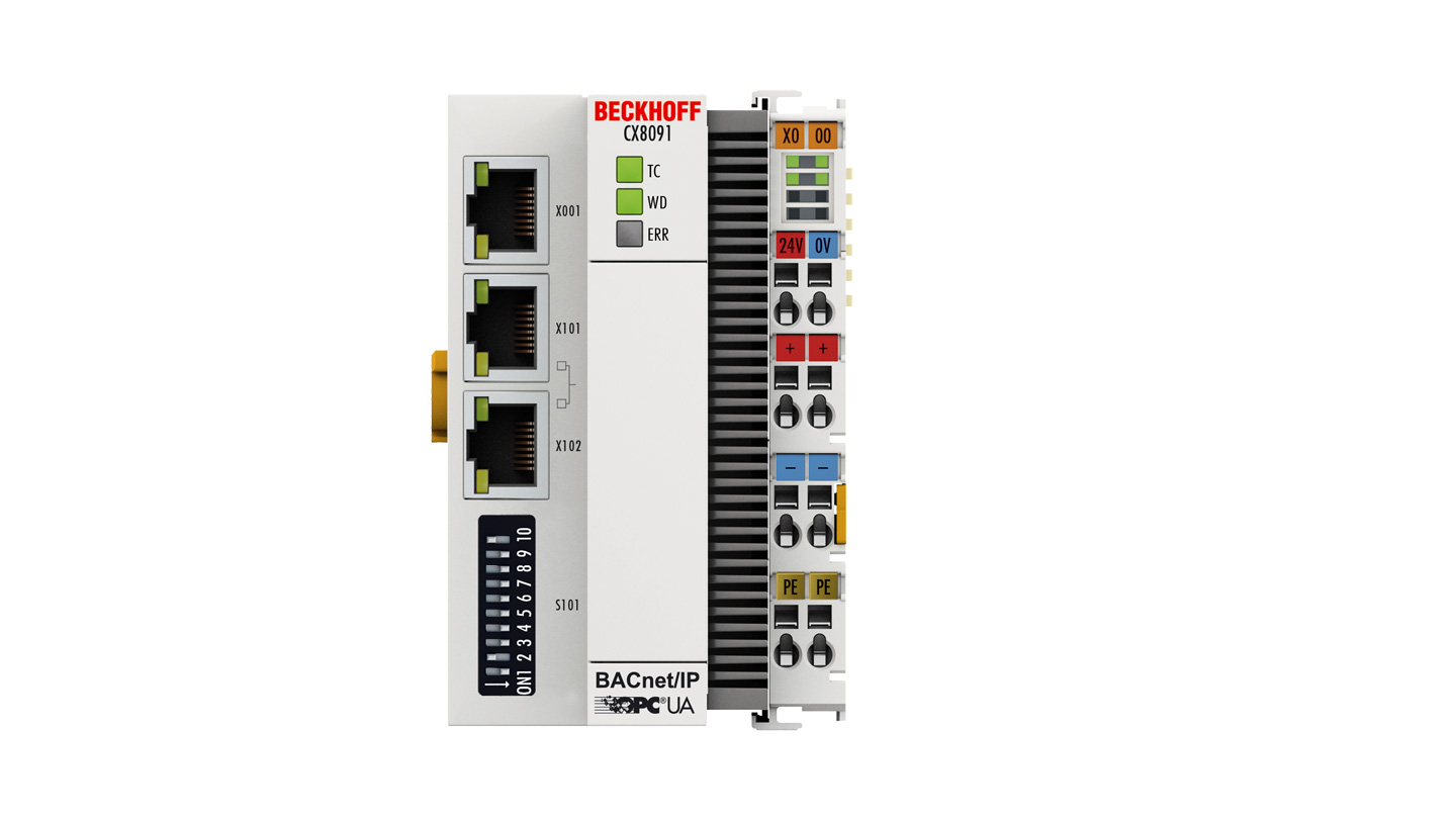 CX8091 | Embedded PC with BACnet/IP or OPC UA