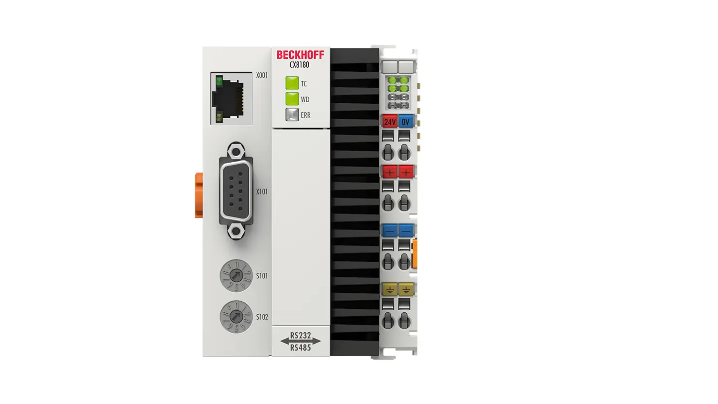 CX8180 | Embedded PC with Arm® Cortex®-A9 and RS232/RS485