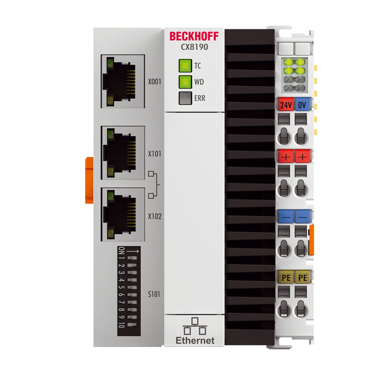 CX8190 | Embedded PC with Arm® Cortex®-A9 and 2-port Ethernet switch