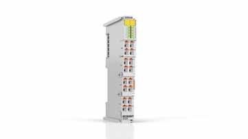ED1829 | EtherCAT Terminal, 16-channel digital input, 24 V DC, 3 ms, positive/ground switching, push-in