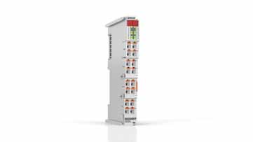 ED2504 | EtherCAT Terminal, 4-channel PWM output, 5…24 V DC, 1 A, push-in, with 4 x digital input