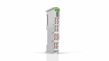 ED3078 | EtherCAT Terminal, 8-channel analog input, multi-function, ±10 V, ±20 mA, 16 bit, single-ended, 2 ksps, push-in