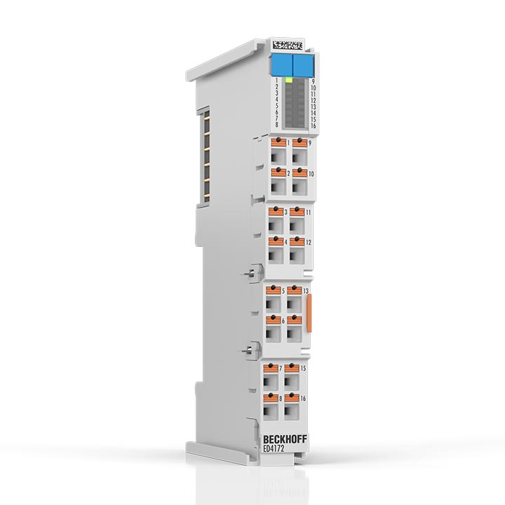 ED4172 | EtherCAT Terminal, 2-channel analog output, multi-function, ±10 V, ±20 mA, 16 bit, single-ended, 10 ksps, push-in