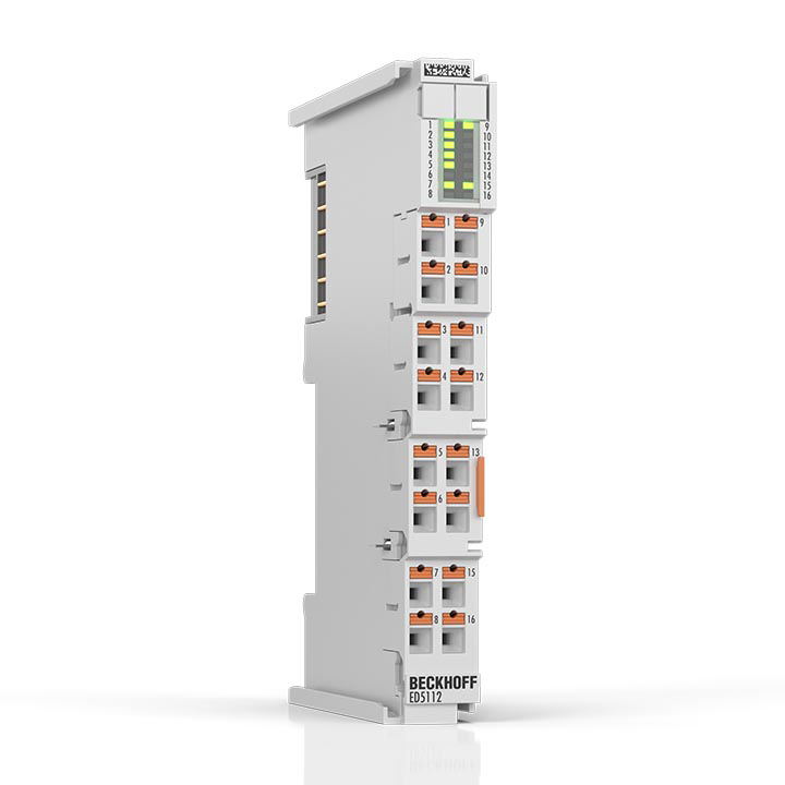ED5112 | EtherCAT Terminal, 2-channel encoder interface, incremental, 5 V DC (DIFF RS422, TTL, open collector), 5 MHz, push-in, 2 x AB/1 x ABC