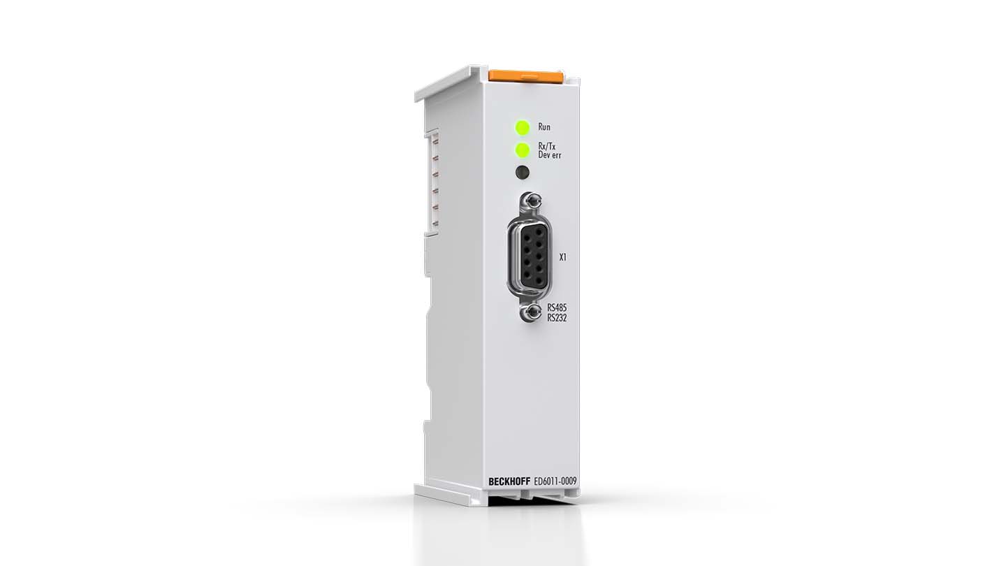 ED6011-0009 | EtherCAT Terminal, 1-channel communication interface, serial, RS232/RS422/RS485, D-sub