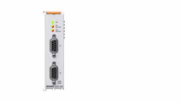 ED6012-0009 | EtherCAT Terminal, 2-channel communication interface, serial, RS232/RS422/RS485, D-sub