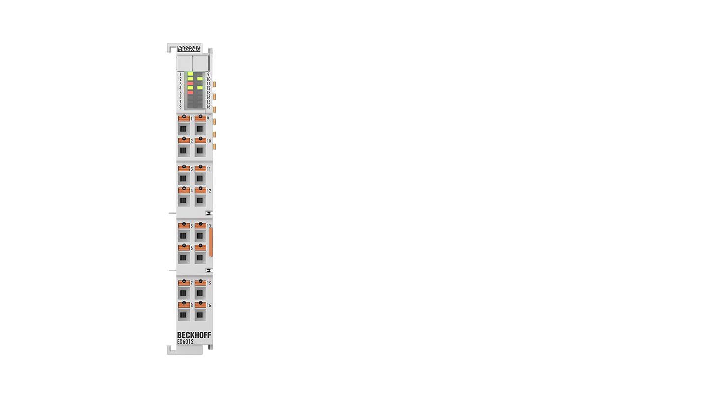 ED6012 | EtherCAT Terminal, 2-channel communication interface, serial, RS232/RS422/RS485, push-in